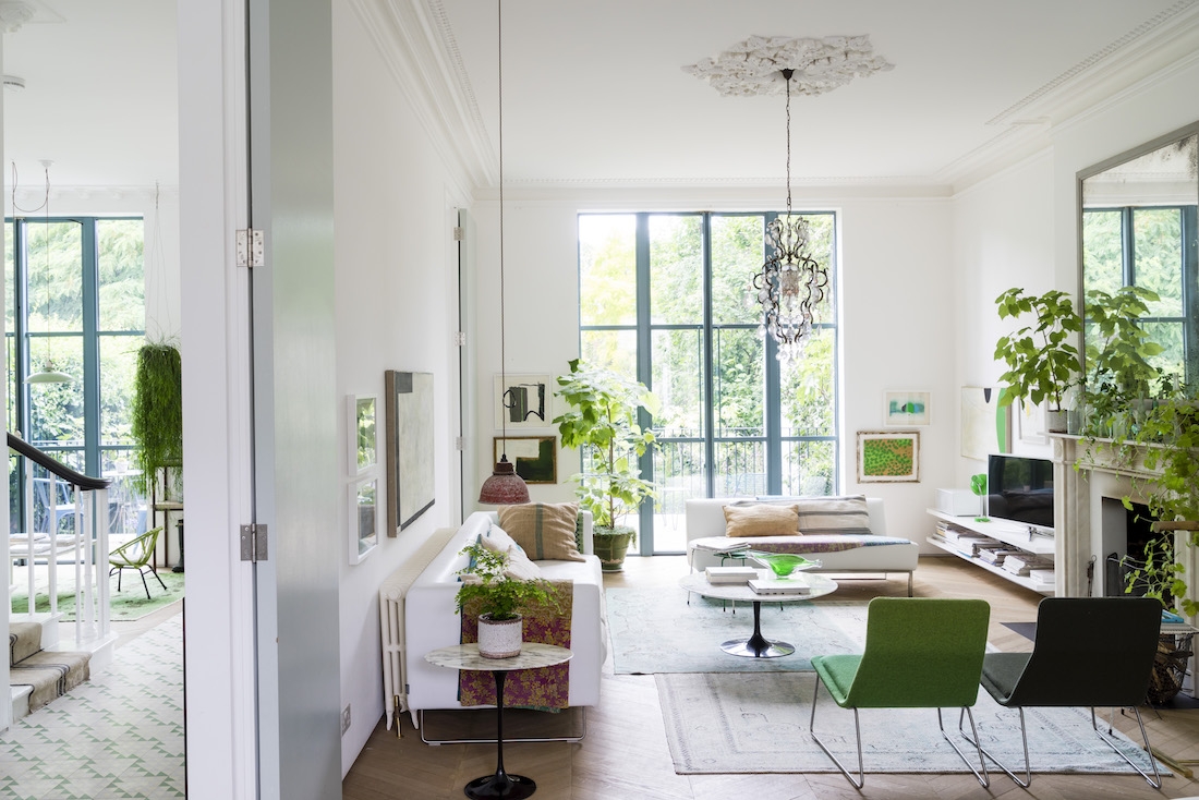 Una casa victoriana en clave verde